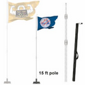 Telescoping Super Flag Pole - 15'